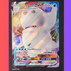 POKEMON GALARIAN DARMANITAN VMAX 037/185 ULTRA RARE HOLO - VIVID VOLTAGE - NM - Image 1