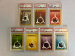 1999 Pokemon - 1st Edition Shadowless Energy Lot - Base Set PSA 9 MINT! - WOTC - Image 1