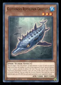 Yugioh Gluttonous Reptolphin Greethys #PHRA-EN027 Phantom Rage LP - Image 1