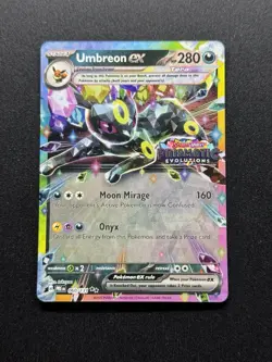 Umbreon ex 60/131 Prismatic Evolutions - Stamped Promo Pokemon Card - NM/Mint - Image 1