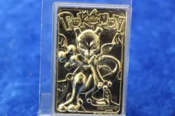 Pokemon MewTow 1999 23k Gold Plated Trading Cards W/ Certificate Of Authenticity - Image 5