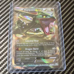 Pokemon TCG Rayquaza EX BW Dragons Exalted Holofoil Card 85/124 Ultra Rare - Image 1