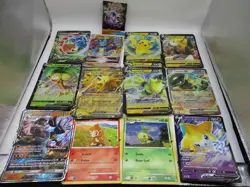 POKEMON OVERSIZED CARDS LOT PRE-OWNED PLUS BOUNS CARD LIST BOOK - Image 1