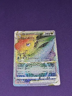 Pokemon TCG Dragonite VSTAR Rainbow Secret Rare Card 081/078 - Image 1