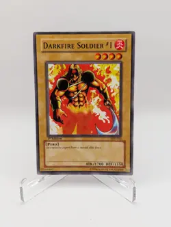 2002 Yu-Gi-Oh TCG DARKFIRE SOLDIER #1, #SDJ-010 1ST EDITION - Image 1