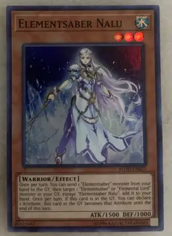 Elementsaber Nalu - Yugioh Flames of Destruction Unlimited - FLOD-EN021 - LP - Image 1