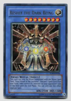 Yugioh Reshef the Dark Being TLM-EN033 The Lost Millennium Unlimited MP - Image 1