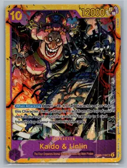 Kaido & Linlin OP08-119 Secret Rare Two Legends One Piece Foil Near Mint - Image 1