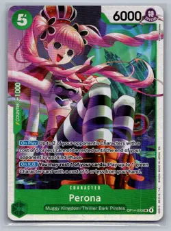 Perona OP14-033 Super Rare The Azure Sea's Seven One Piece Foil Near Mint - Image 1