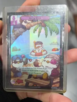 NEW! Pudgy Penguin Vibes TCG Spring Break SDCC 2025 Promo Card! Inside sleeve - Image 2