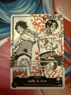 ST30-001 Luffy & Ace Alt Art Leader (Parallel) English One Piece TCG - Image 1