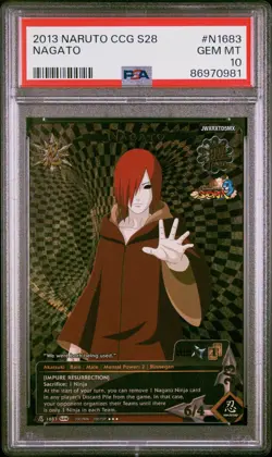 Nagato PSA 10 Gem-Mint Naruto Super Rare - Image 1