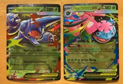 Pokemon Mega EX Lot – M Venusaur EX & M Heracross EX Ultra Rare Cards - Image 1