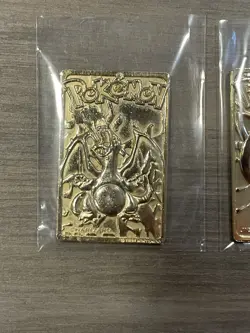 1999 Pokemon Charizard & Jigglypuff Nintendo Burger King 23K Gold Plated Cards - Image 2