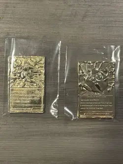 1999 Pokemon Charizard & Jigglypuff Nintendo Burger King 23K Gold Plated Cards - Image 4