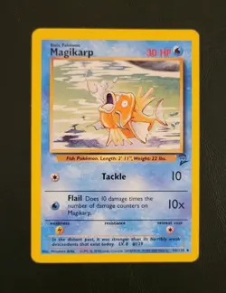 Pokemon TCG Magikarp Base Set 2 Unlimited Uncommon Card 50/130 - Image 2