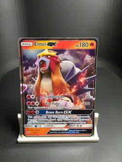 Entei #10/73 Holo Full Art 2017 Shining Legends Pokemon Card - Image 1