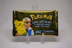 Pokemon Topps TV Animation Edition Series 1 Trading Cards Factory Sealed Pack - Image 1