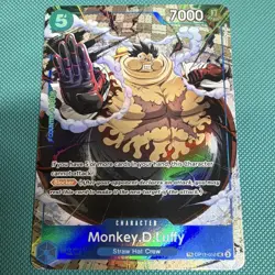 Bandai One Piece Card Game Monkey D. Luffy OP11-058 Treasure Rare Foil English - Image 1