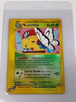 Butterfree-38/165-Reverse Holo-Expedition Base Set- Pokemon Card-2002- LP - Image 3