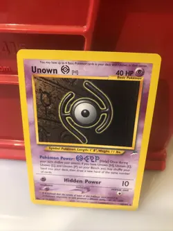 Pokemon TCG Unown H Rare Card Neo Destiny 28/105 Near Mint - Image 2