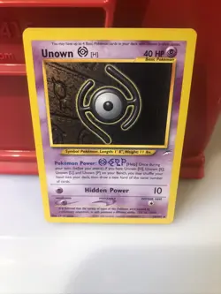 Pokemon TCG Unown H Rare Card Neo Destiny 28/105 Near Mint - Image 3