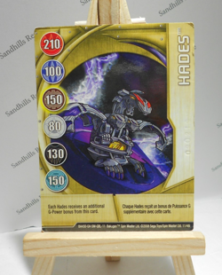 Bakugan Card - Hades - Gold Gate Card - BA450 - 11/48i - 2008 - Image 1