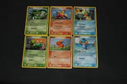 Pokemon Card Lot EX-PL Treecko, Torchic, Mudkip, & Grovyle+ Crystal Guardians - Image 1