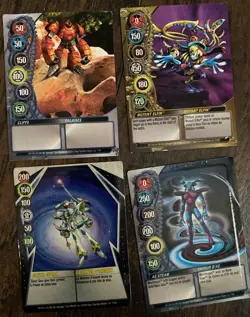 Bakugan Mechtanium Surge Card Lot (11) - Mutant Elfin Gate Card + Ability Cards - Image 4