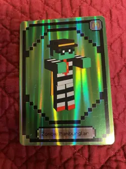 McDonalds Minecraft Zombie Hamburgler Card ( Card Only) With Unused Code - Image 1