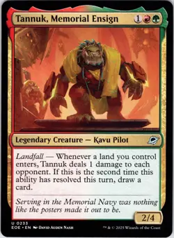 Tannuk, Memorial Ensign 233 Uncommon Edge of Eternities Magic: The Gathering NM - Image 1