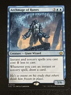 MTG Foundations Archmage of Runes 0030 NM Rare - Image 1
