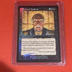 Brink of Madness 1x FOIL MTG ULG Urza's Legacy Rare Vintage MINT black - Image 1
