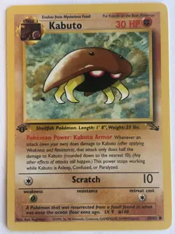 Kabuto 50/62 Fossil 1st Edition Regular English 1999 - Image 1