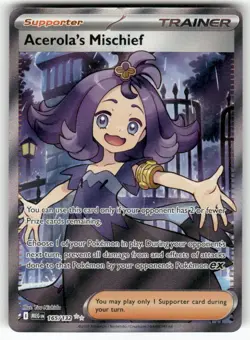 Acerola's Mischief 165/132 Ultra Rare Mega Evolution Pokemon Near Mint - Image 1