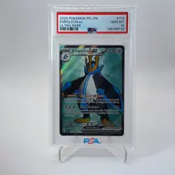 EMPOLEON EX 2025 POKEMON PHANTASMAL FLAMES #114/094 HOLO ULTRA RARE PSA 10 - Image 3