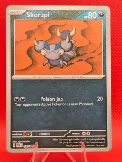 SKORUPI 051/088 C PERFECT ORDER POKEMON REVERSE HOLO NM/M SKORUPI - Image 1