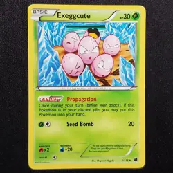 Exeggcute 4/116 Uncommon Plasma Freeze Pokemon Moderately Played - Image 1