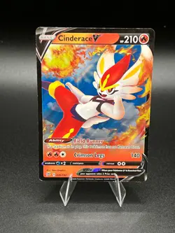 Pokemon Rebel Clash- Cinderace V- Ultra Rare- 035/192 - Image 2