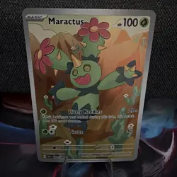 Pokemon Maractus 093/086 Illustration Rare Holo SV Black Bolt English 2025 - Image 1
