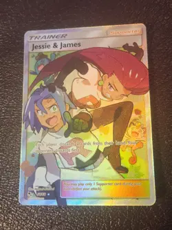 Pokemon TCG NM Jesse And James Full Art Trainer Card 68/68 Hidden Fates - Image 1
