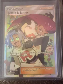 Pokemon TCG NM Jesse And James Full Art Trainer Card 68/68 Hidden Fates - Image 2