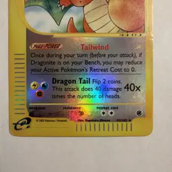 Pokemon Dragonite Reverse Holo Expedition Base Set e-Reader 43/165 - Image 2