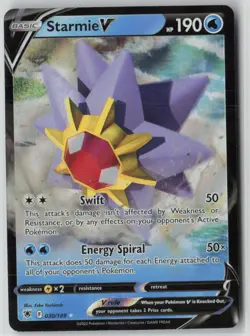 Starmie V [SWSH10 - 030/189]PokemonSWSH10: Astral RadianceNMUltra Rare - Image 1