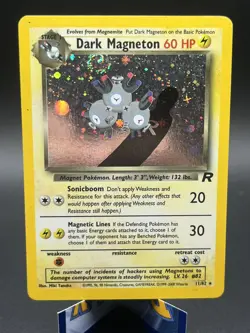 Pokemon TCG Dark Magneton (11) #11/82 Team Rocket - SWIRL - Image 1