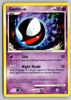Gastly 36/99 Uncommon Arceus Pokemon Lightly Played - Image 1