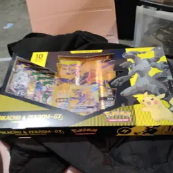 Pikachu and Zekrom-GX Tag Team Premium Collection Mint 🔥Pokemon 10 packs 820650809910 - Image 1