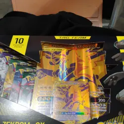 Pikachu and Zekrom-GX Tag Team Premium Collection Mint 🔥Pokemon 10 packs 820650809910 - Image 3