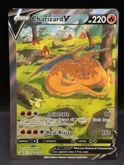 Charizard V SWSH260 Pokemon Error Miscut OC Printing Dot - Image 1