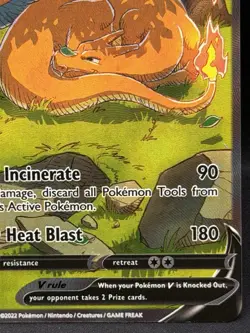 Charizard V SWSH260 Pokemon Error Miscut OC Printing Dot - Image 5